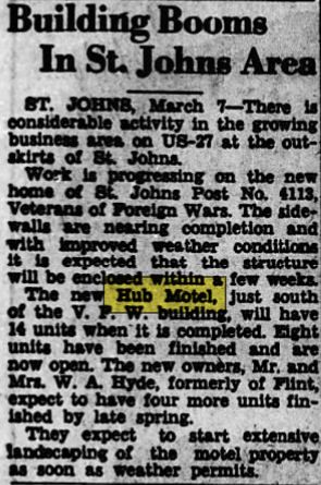 Hub Motel - Mar 1951 Opening Article (newer photo)